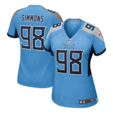 Jeffery Simmons Tennessee Titans Women's Team Game Jersey - Light Blue - Nike