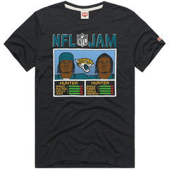 Travis Hunter Jacksonville Jaguars Homage Unisex NFL Jam Tri-Blend T-Shirt - Black - NFL