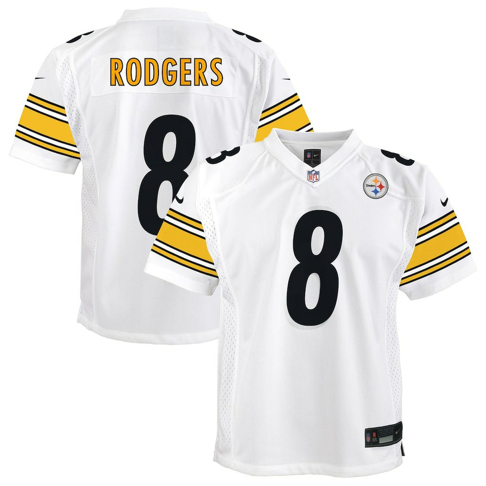 Aaron Rodgers Pittsburgh Steelers Youth Game Jersey – White - Nike