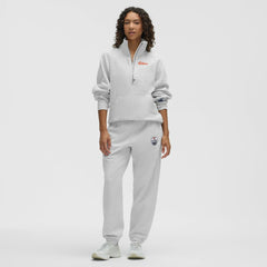 Edmonton Oilers lululemon Women's Long Scuba Oversized Half-Zip Funnel Neck - Heathered Core Ultra Light Grey | NHL sale