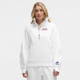 Colorado Avalanche lululemon Women's Long Scuba Oversized Half-Zip Funnel Neck - White | NHL on sale