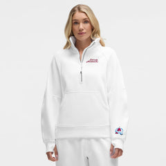 Colorado Avalanche lululemon Women's Long Scuba Oversized Half-Zip Funnel Neck - White | NHL on sale