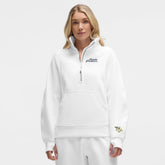 Nashville Predators lululemon Women's Long Scuba Oversized Half-Zip Funnel Neck - White | NHL Lifestyle