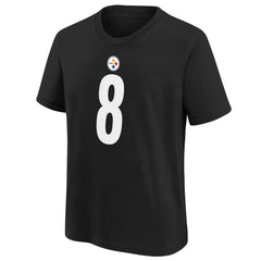 Aaron Rodgers Pittsburgh Steelers Youth Player Name & Number T-Shirt - Black - NFL