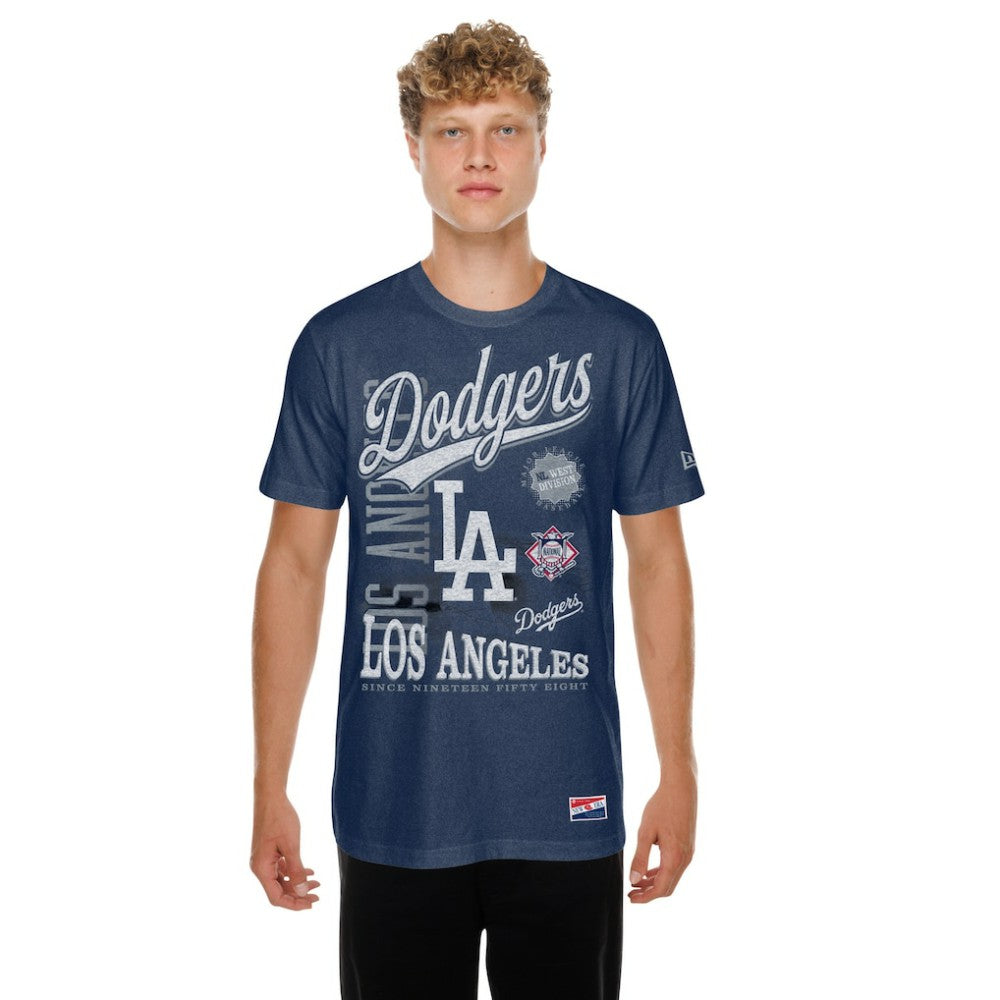 Los Angeles Dodgers New Era Oversized Throwback Distressed T-Shirt for sale