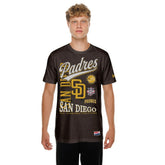 San Diego Padres New Era Oversized Throwback Distressed T-Shirt Online