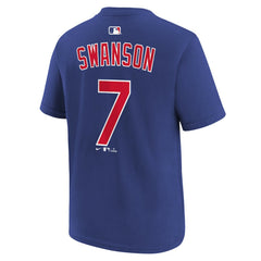 Dansby Swanson Chicago Cubs Nike Youth Name & Number T-Shirt Online
