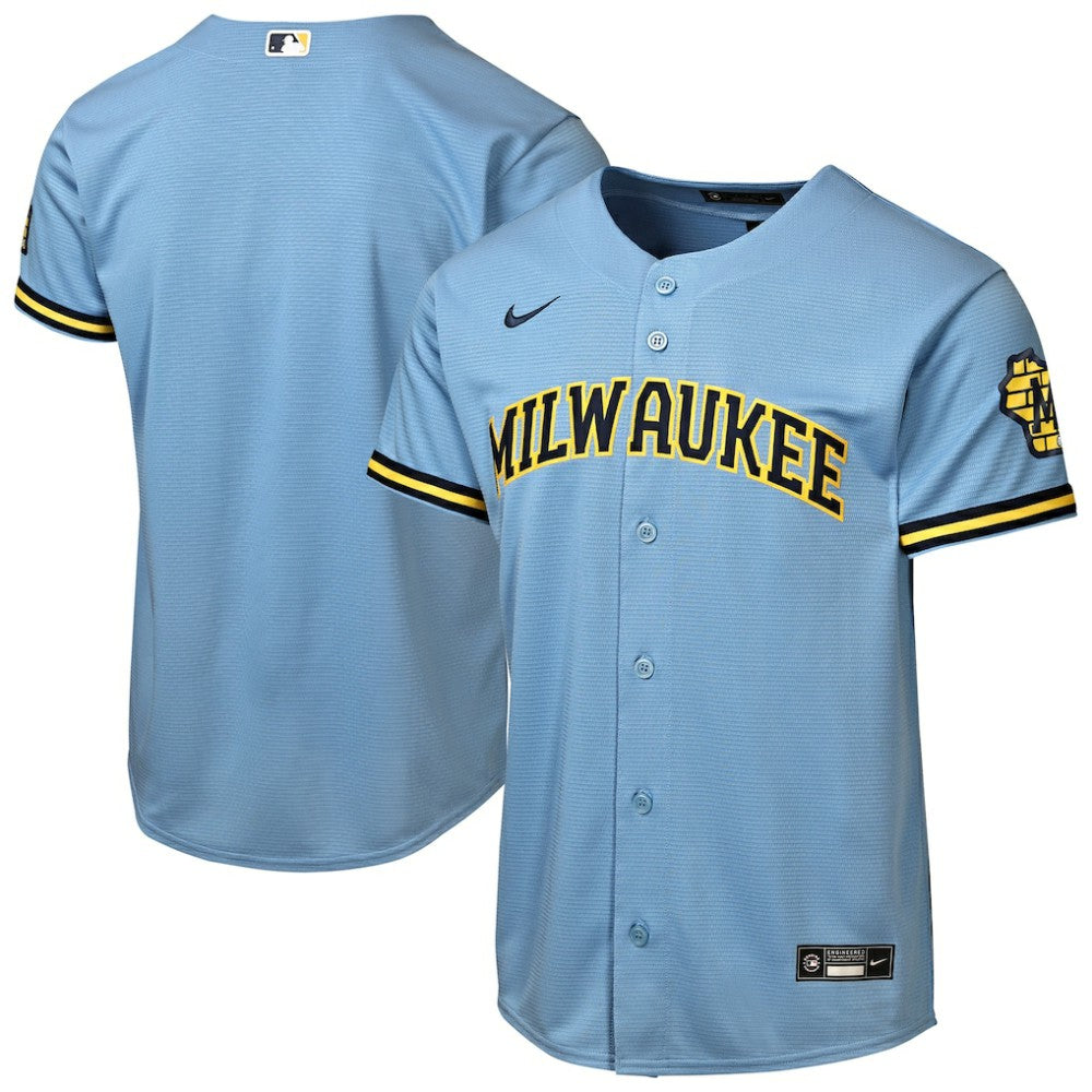 Milwaukee Brewers Nike Youth Road Stadium Jersey for sale