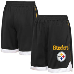 Pittsburgh Steelers Outerstuff Youth All Star Mesh Shorts - Black - NFL
