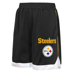 Pittsburgh Steelers Outerstuff Youth All Star Mesh Shorts - Black - NFL