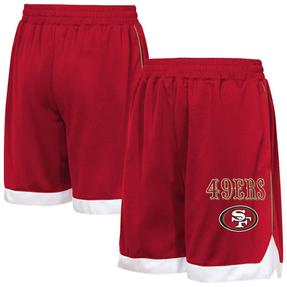 San Francisco 49ers Outerstuff Youth All Star Mesh Shorts - Scarlet - NFL