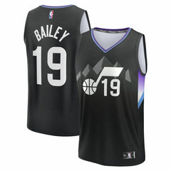 Fanatics Ace Bailey Utah Jazz 2025 NBA Draft First Round Pick Fast Break Replica Jersey Statement Edition Black