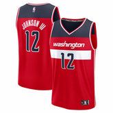 Fanatics Tre Johnson III Washington Wizards 2025 NBA Draft First Round Pick Fast Break Replica Jersey Icon Edition Red