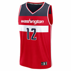 Fanatics Tre Johnson III Washington Wizards 2025 NBA Draft First Round Pick Fast Break Replica Jersey Icon Edition Red