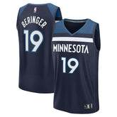 Fanatics Joan Beringer Minnesota Timberwolves 2025 NBA Draft First Round Pick Fast Break Replica Jersey Icon Edition Navy