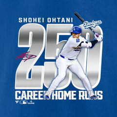 Shohei Ohtani Los Angeles Dodgers 250 Home Runs T-Shirt for sale