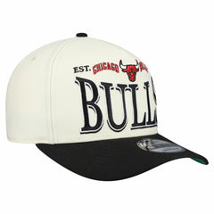 New Era Chicago Bulls Stretched 2-Tone A-Frame 9FIFTY Adjustable Hat Cream/Black