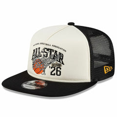 New Era 2026 NBA All-Star Game x Alpha Industries 9FIFTY Snapback Trucker Hat White/Black