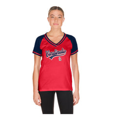 St. Louis Cardinals New Era Women's Gameday V-Neck T-Shirt Outlet