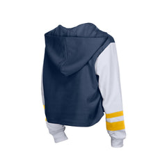 Milwaukee Brewers New Era Women's Boxy Lace-Up Hoodie Near Me