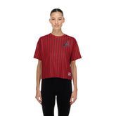 Arizona Diamondbacks New Era Women's Throwback Meshback Pinstripe Boxy T-Shirt Online