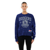 Los Angeles Dodgers New Era Women's Throwback Oversized Boxy Sweatshirt Discount