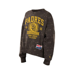 San Diego Padres New Era Women's Throwback Oversized Boxy Sweatshirt Sale