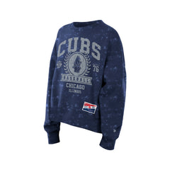 Chicago Cubs New Era Women's Throwback Oversized Boxy Sweatshirt Sale