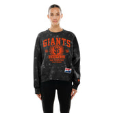 San Francisco Giants New Era Women's Throwback Oversized Boxy Sweatshirt Discount