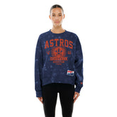 Houston Astros New Era Women's Throwback Oversized Boxy Sweatshirt Outlet