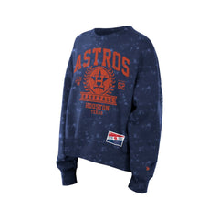 Houston Astros New Era Women's Throwback Oversized Boxy Sweatshirt Outlet