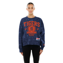 Detroit Tigers New Era Women's Throwback Oversized Boxy Sweatshirt Near Me