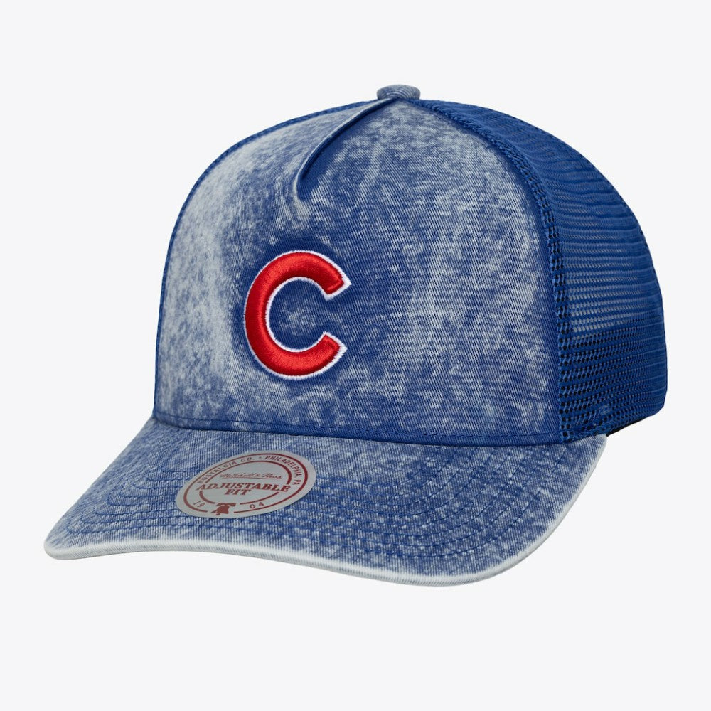 Chicago Cubs Mitchell & Ness Unisex Gameday Adjustable Trucker Hat for sale