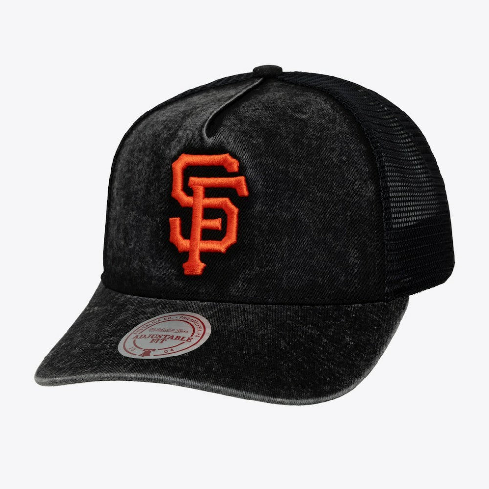 San Francisco Giants Mitchell & Ness Unisex Gameday Adjustable Trucker Hat Online