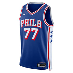 Nike V. J. Edgecombe Philadelphia 76ers Unisex 2025 NBA Draft First Round Pick Swingman Jersey Icon Edition Royal