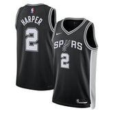 Nike Dylan Harper San Antonio Spurs Unisex 2025 NBA Draft First Round Pick Swingman Jersey Icon Edition Black