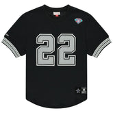Emmitt Smith Dallas Cowboys Retired Player Name & Number Mesh Top - Black - Mitchell & Ness