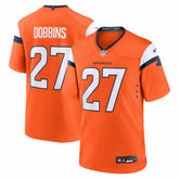J.K. Dobbins Denver Broncos Team Game Jersey - Orange - Nike