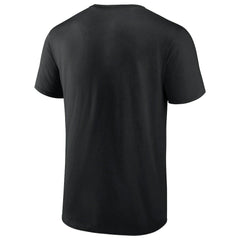 Detroit Pistons Color Block Slant Quick Strike T-Shirt Black