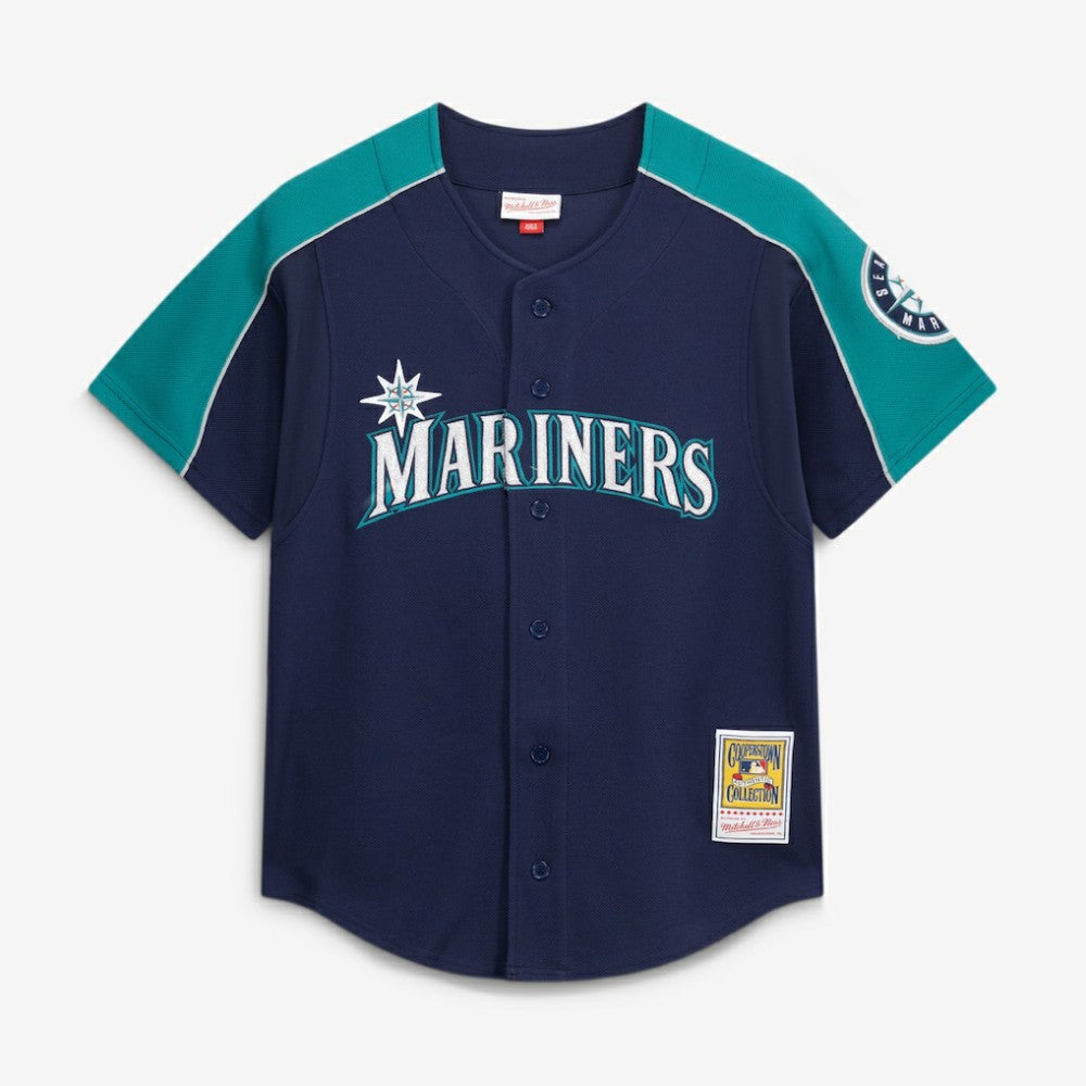 Ichiro Suzuki Seattle Mariners Mitchell & Ness 2006 Cooperstown Mesh Batting Practice Button-Up Jersey Outlet