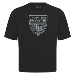 Tampa Bay Rays Levelwear Oversized Luxe Signature Knit Buckler T-Shirt Outlet