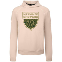Milwaukee Brewers Levelwear Mandate Buckler Tri-Blend Pullover Hoodie Sale
