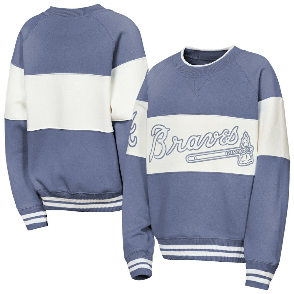 Atlanta Braves Outerstuff Youth Ultimate Pastels On Base Sweatshirt Discount