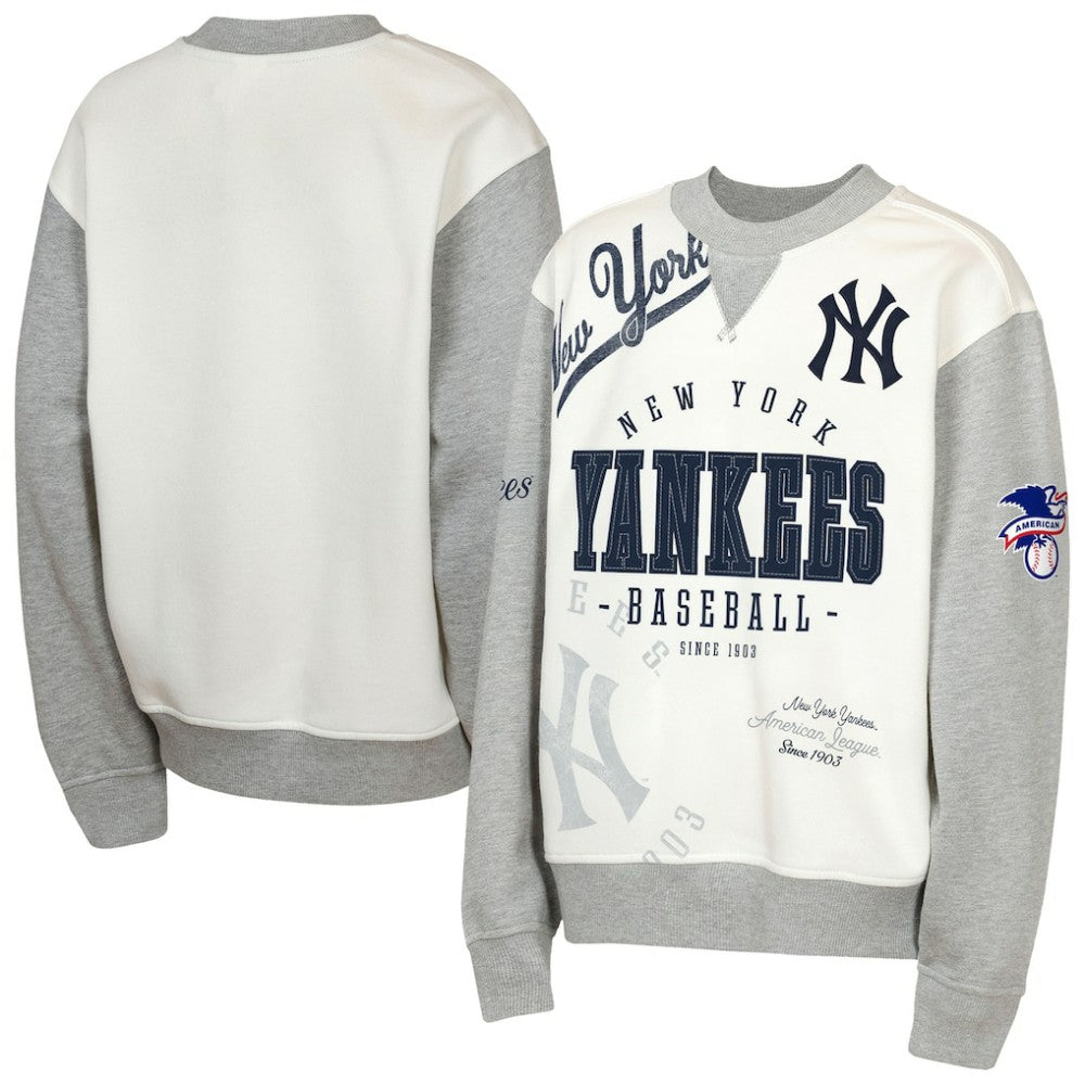 New York Yankees Outerstuff Youth Big League Power Hit Fleece Sweatshirt for sale