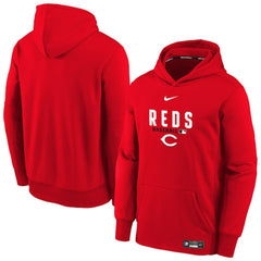 Cincinnati Reds Nike Youth Authentic Collection Therma-FIT Hoodie Online