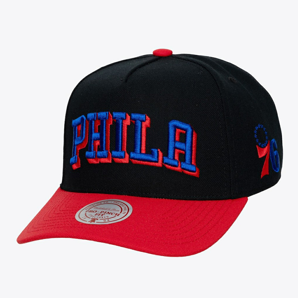 Mitchell & Ness Philadelphia 76ers Hardwood Classics Legendary Away Pro-Pinch Adjustable Hat Black