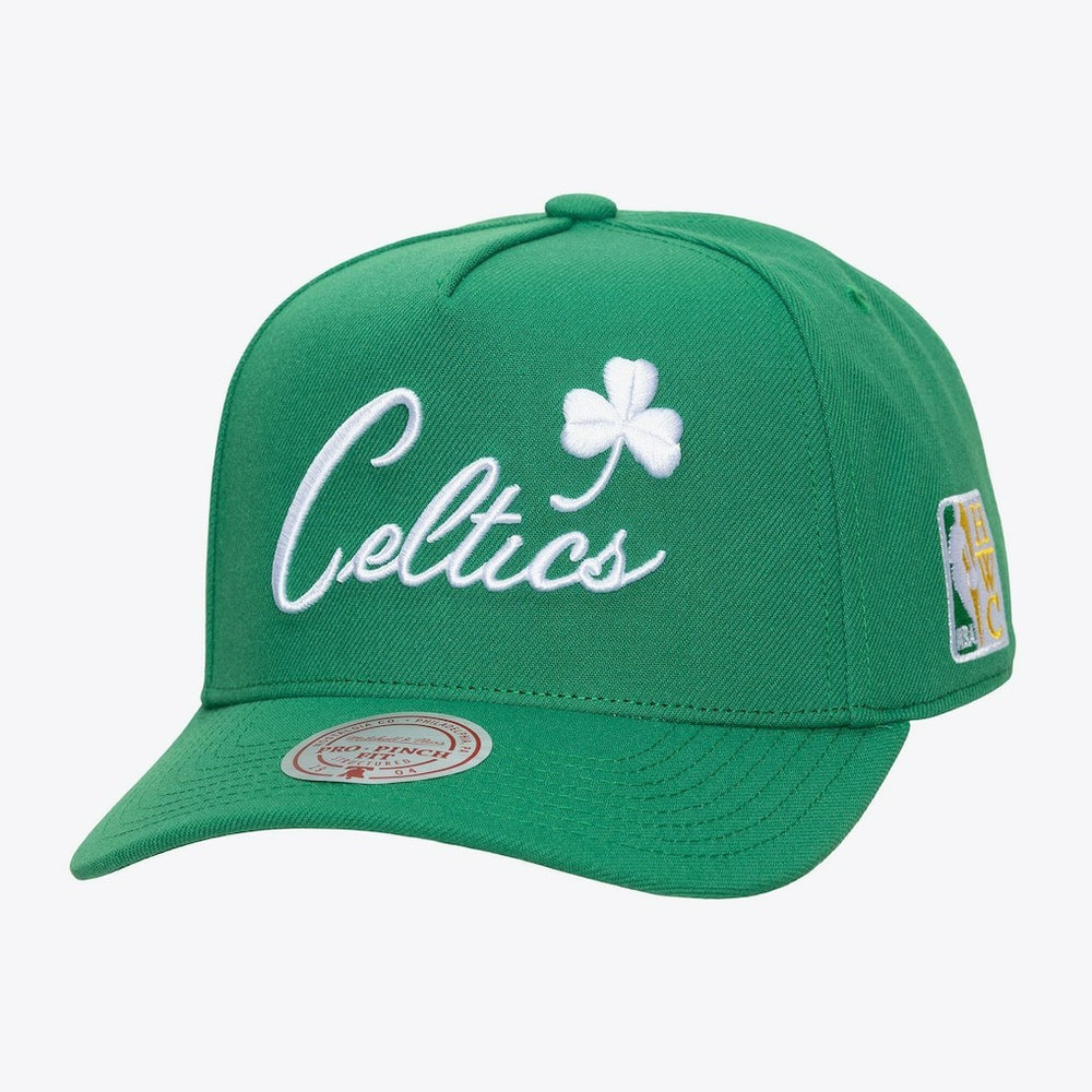 Mitchell & Ness Boston Celtics Legendary Home Pro Pinch Snapback Hat Kelly Green