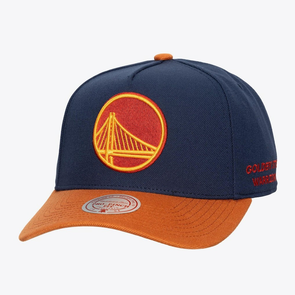 Mitchell & Ness Golden State Warriors Legendary Home Pro Pinch Snapback Hat Navy