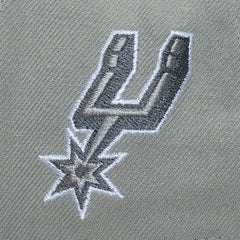 Mitchell & Ness San Antonio Spurs Thunderstorm Head Coach Pro Crown Snapback Hat Gray