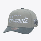 Mitchell & Ness Charlotte Hornets Thunderstorm Head Coach Pro Crown Snapback Hat Gray